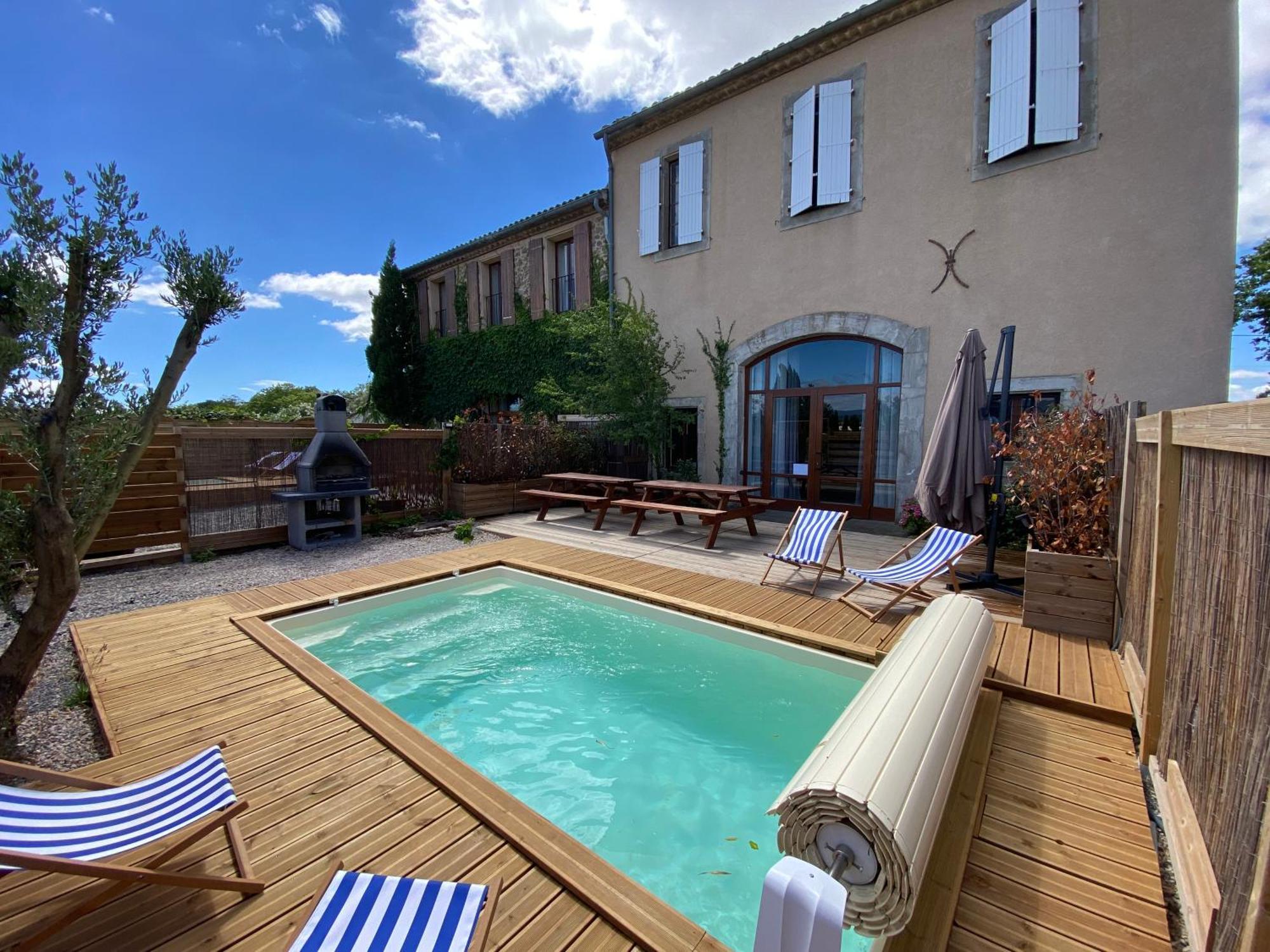 Maison, Canal Du Midi Piscine Homps  Exteriér fotografie
